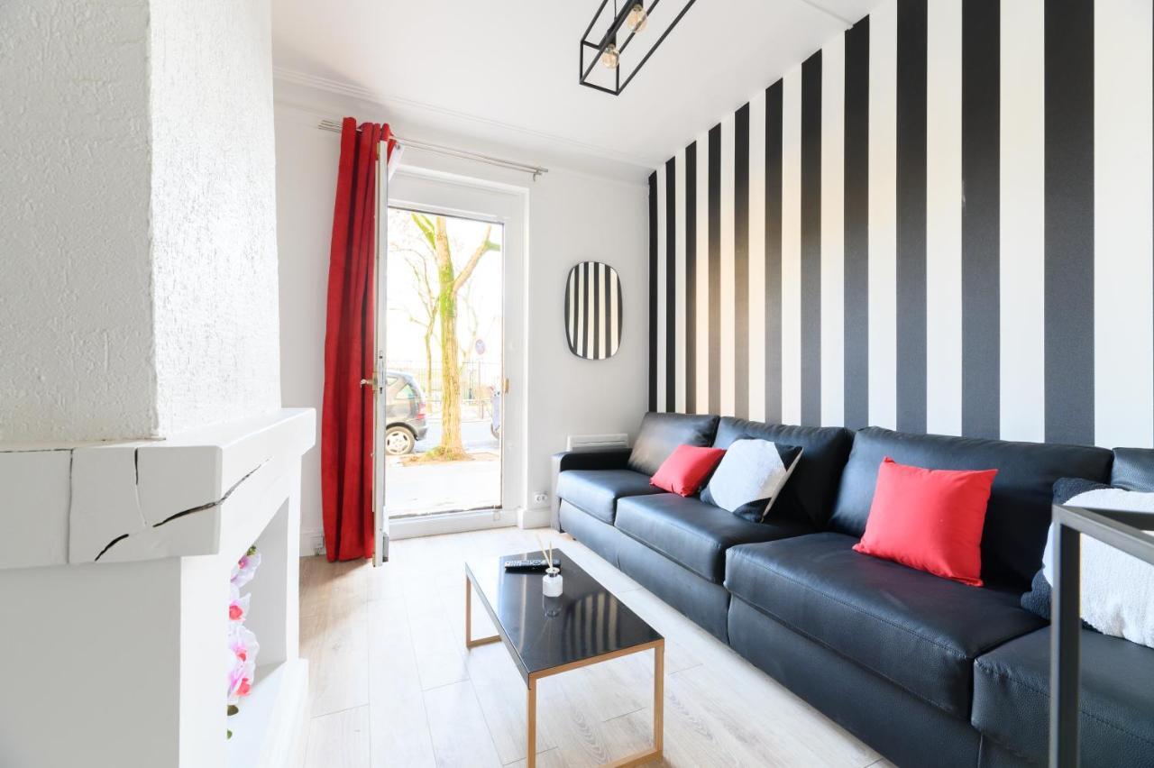 Ferienwohnung Daumier - New 2 Bdrs Flat near la Seine Paris Exterior foto